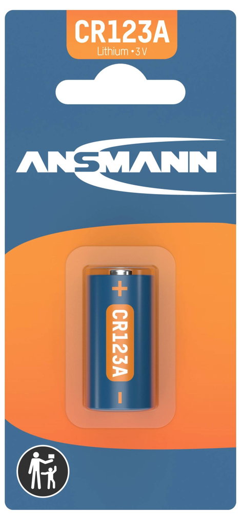 Ansmann CR123 CR-123A Fotóelem Lítium 1375 mAh 3 V 1 db 2. kép