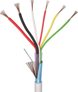 ELAN 70I141 Riasztóvezeték LiYY 4 x 0.22 mm² + 2 x 0.50 mm² Fehér 10 m