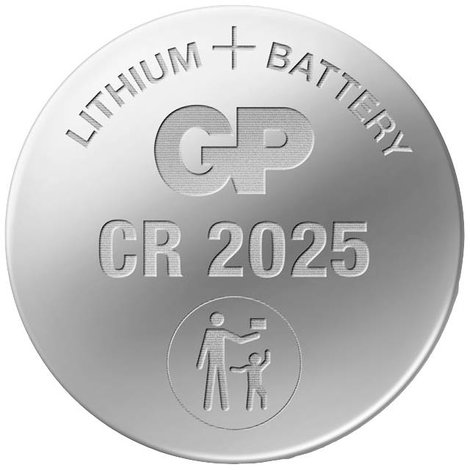 GP Batteries Gombelem CR 2025 3 V 1 db 160 mAh Lítium GPCR2025STD714C1 3. kép
