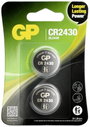 GP Batteries Gombelem CR 2430 3 V 2 db 300 mAh Lítium GPCR2430STD411C2 3. bélyegkép