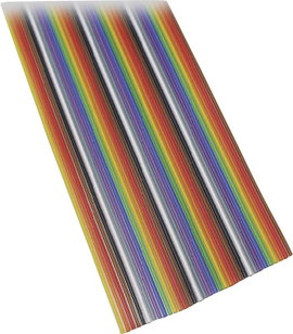 BKL Electronic 10120158/10 Szalagkábel Raszterméret: 1.27 mm 16 x 0.08 mm² Tarka 10 m
