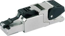 Telegärtner RJ45 dugaszoló, szabadban is összeszerelhető J00026A2004 Dugó, egyenes Pólusszám 8P8C Fé