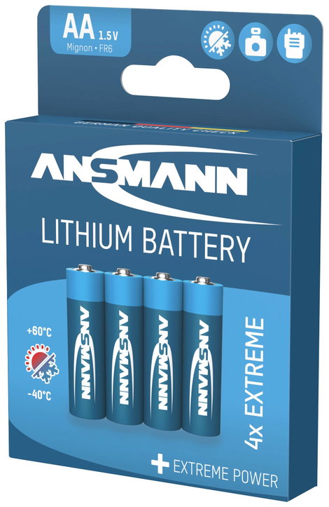 Ansmann Extreme Ceruzaelem Lítium 2850 mAh 1.5 V 4 db 4. kép
