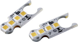 Lumitronix Lapos LED Melegfehér (H x Sz x Ma) 20.70 x 10 x 2.33 mm