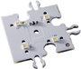 Lumitronix Lapos LED Melegfehér (H x Sz x Ma) 40 x 40 x 4.64 mm bélyegkép