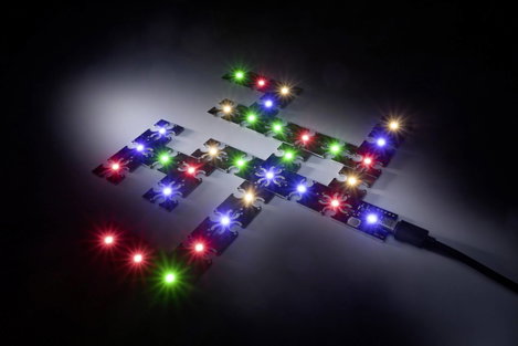 Lumitronix Lapos LED Melegfehér (H x Sz x Ma) 25 x 24.50 x 2.30 mm 2. kép