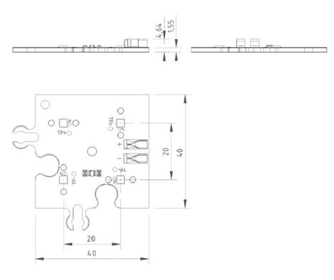 Lumitronix Lapos LED Melegfehér (H x Sz x Ma) 40 x 40 x 4.64 mm 6. kép