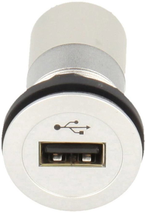 USB hüvely, beépíthető, 2.0 Alj, beépíthető Schlegel Elektrokontakt LED színű gyűrűvel: kék RRJ_USB_