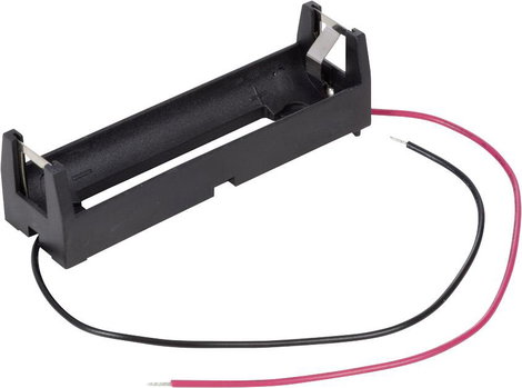 Velleman BH18650-1 Elemtartó 1 18650 Kábeles