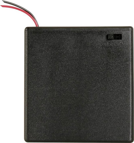 Velleman BH341BSAA Elemtartó 4 Ceruza (AA) Kábeles (H x Sz x Ma) 70 x 65 x 19 mm 2. kép