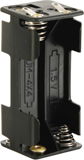 Velleman BH443D Elemtartó 4 Mikro (AAA) Forrasztható csatlakozó (H x Sz x Ma) 53 x 27 x 25 mm