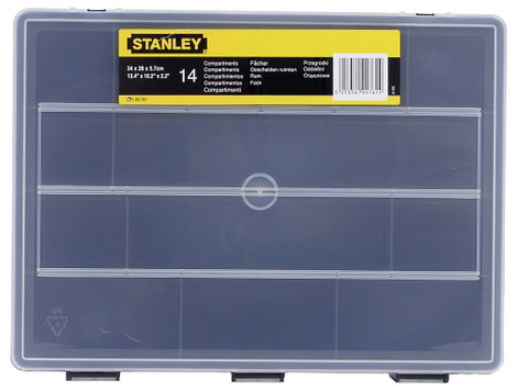 STANLEY 1-92-761 Univerzális Rendszerező doboz (H x Sz x Ma) 34 x 5.7 x 26 cm Rekeszek: 14 Tartalom, 4. kép