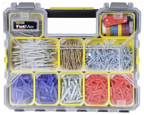 STANLEY Univerzális Rendszerező doboz (H x Sz x Ma) 44.6 x 35.7 x 7.4 cm Rekeszek: 10 Tartalom, tart 6. kép