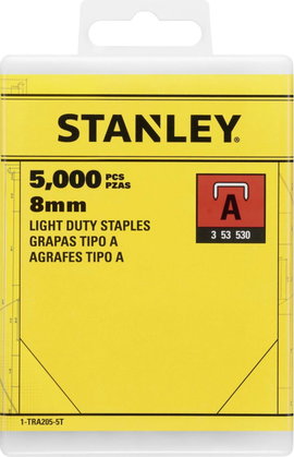 A típusú zárójelek 5000 db Stanley 1-TRA205-5T