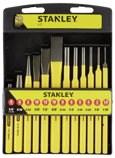 STANLEY 4-18-299 Ütőszerszám készlet 12 részes 1 db 2. kép