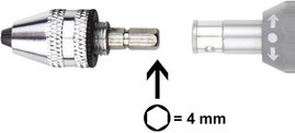 Gyorshatású tokmány 4 mm-es hatszöglettel Donau Elektronik MBS01 0,3 - 3,2 mm