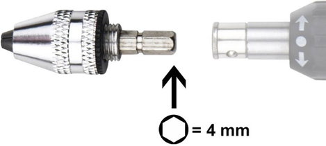 Gyorshatású tokmány 4 mm-es hatszöglettel Donau Elektronik MBS01 0,3 - 3,2 mm