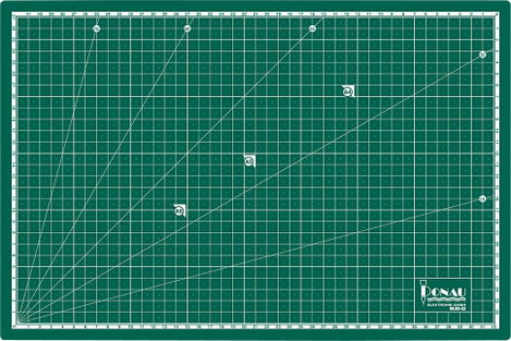 Donau Elektronik Vágószőnyeg (H x Sz) 450 mm x 300 mm Zöld 1 db