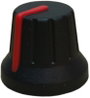 PSP 49009-R 49009-R Forgatógomb Mutatóval Fekete, Piros (Ø x Ma) 18.8 mm x 15.24 mm 1 db bélyegkép