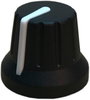PSP 49009 49009 Forgatógomb Mutatóval Fekete, Fehér (Ø x Ma) 18.8 mm x 15.24 mm 1 db bélyegkép