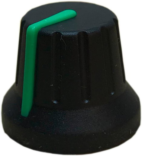 PSP 49009-GREEN 49009-GREEN Forgatógomb Mutatóval Fekete, Zöld (Ø x Ma) 18.8 mm x 15.24 mm 1 db