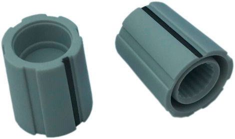 PSP S110-618-2 S110-618-2 Forgatógomb Szürke (Ø x Ma) 11 mm x 13.5 mm 1 db