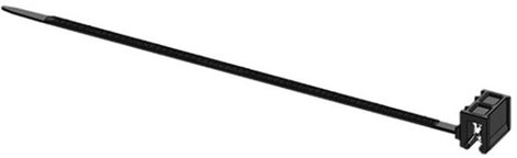 WKK ART005907 Kábelkötöző 160 mm 3.60 mm Fekete Szerelés melletti kábelkötegelés, Hőstabilizált, Idő
