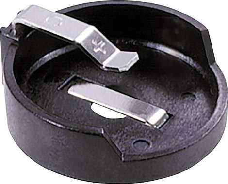MPD BH1000G Gombelemtartó 1x CR 2477 Vízszintes, Átdugaszolós, THT (H x Sz x Ma) 30 x 28 x 18 mm