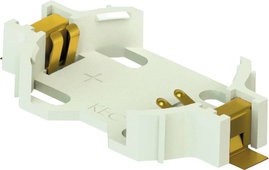 Keystone Electronics 1058 Gombelemtartó 1x CR 2032 Vízszintes, Felületi SMD szerelés (H x Sz x Ma) 2