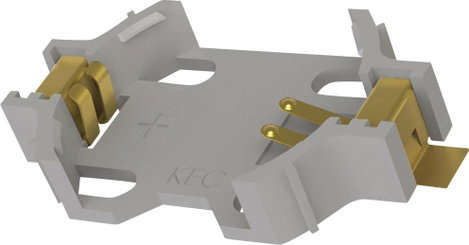 Keystone Electronics 1058 Gombelemtartó 1x CR 2032 Vízszintes, Felületi SMD szerelés (H x Sz x Ma) 2 2. kép
