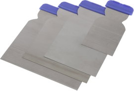 Japán spatula készlet Fém spatula, 4 részes Simító spatula TOOLCRAFT 2020240