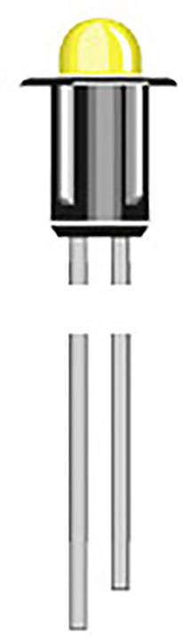 Oshino MD-302G LED-es jelzőlámpa Zöld 2.1 V/DC 7 mcd