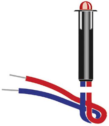 Oshino MD-325R3 LED-es jelzőlámpa Piros 24 V/DC 6 mcd