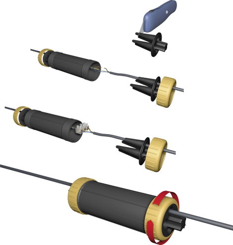 Heitronic 45604 Vezetékösszekötő Kábel átmérő tartomány: 6 - 14 mm Tartalom, tartalmi egységek rende 19. kép