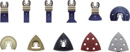 TOOLCRAFT 1574786 Króm-vanádium acél, Bimetál, Carbide Többfunkciós szerszám tartozék készlet 21 rés