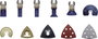 TOOLCRAFT 1574786 Króm-vanádium acél, Bimetál, Carbide Többfunkciós szerszám tartozék készlet 21 rés bélyegkép