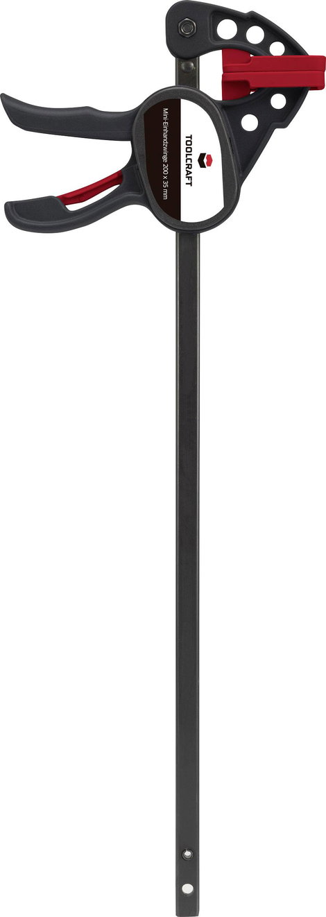 Egykezes szorító, mini, 200 x 35 mm, 250 Nm TOOLCRAFT 1574785 Szorítási szélesség (max.):200 mm Mére 4. kép