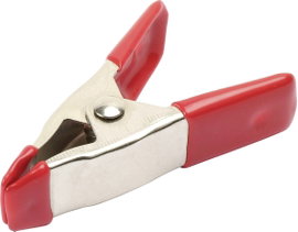 Rugós szorító, részben gumírozott, fém, 50 mm TOOLCRAFT 1586228 Méret, hossz: 50 mm Visszavonás:18 m