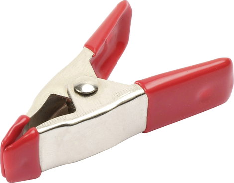Rugós szorító, részben gumírozott, fém, 50 mm TOOLCRAFT 1586228 Méret, hossz: 50 mm Visszavonás:18 m