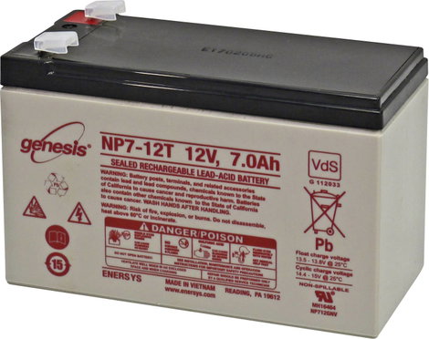 EnerSys Genesis Ólomakku 12 V 7 Ah Ólom-vlies (AGM) (Sz x Ma x Mé) 151 x 100 x 65 mm 6,35 mm-es lapo