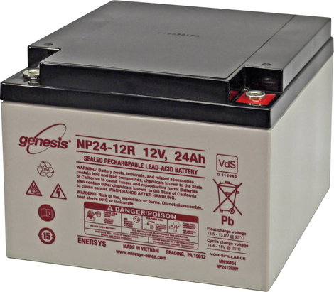EnerSys Genesis Ólomakku 12 V 24 Ah Ólom-vlies (AGM) (Sz x Ma x Mé) 166 x 125 x 175 mm M5 csavaros c