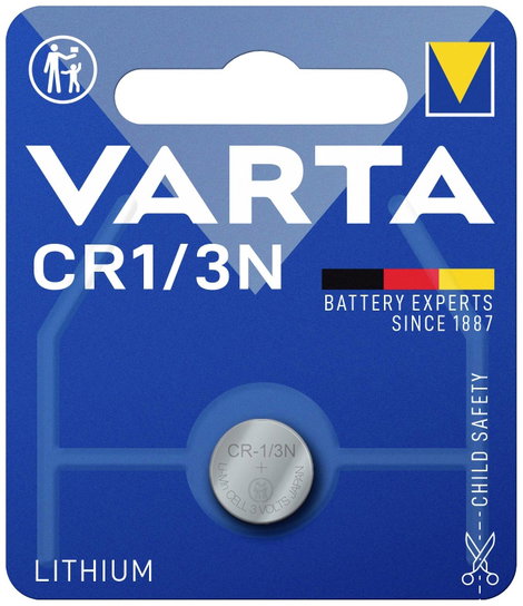 Varta Gombelem CR 1/3 N 3 V 1 db 170 mAh Lítium LITHIUM Coin CR1/3N Bli 1 3. kép