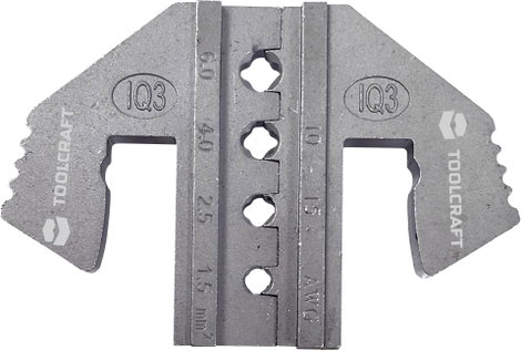 TOOLCRAFT PLE-IQ3 1595620 Krimpelő betét Napelemes dugós csatlakozó 6.0 - 1.5 mm² Alkalmas márka TOO