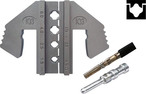 TOOLCRAFT PLE-IQ3 1595620 Krimpelő betét Napelemes dugós csatlakozó 6.0 - 1.5 mm² Alkalmas márka TOO 2. kép