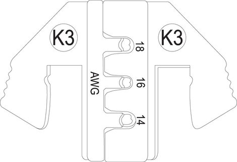 TOOLCRAFT PLE-0K3 1595623 Krimpelő betét német Alkalmas márka TOOLCRAFT PZ-500 5. kép
