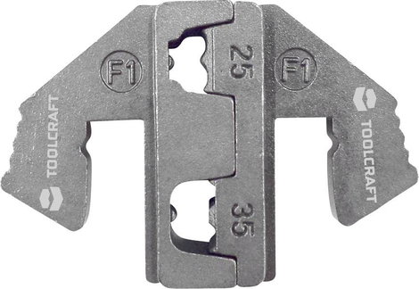 TOOLCRAFT PLE-0F1 1595756 Krimpelő betét Érvéghüvelyek 25 - 35 mm² Alkalmas márka TOOLCRAFT PZ-500