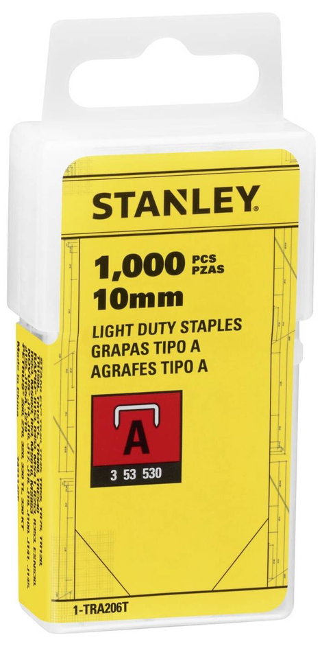 A típusú tűzőkapcsok 10mm 1000 db. 1 db Stanley 1-TRA206T 6. kép