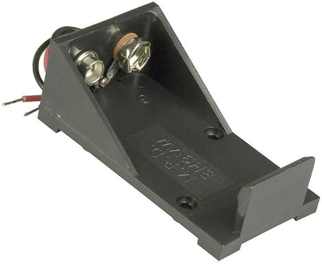 MPD BH9VW Elemtartó 1 9 V-os Kábeles (H x Sz x Ma) 55 x 30 x 21 mm