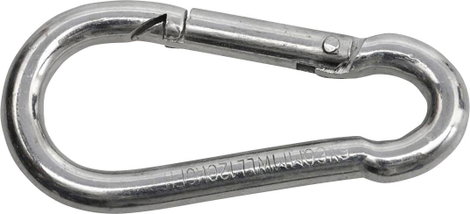 SWG 680 154 861 80 Tűzoltó karabiner horganyzott acél (H x Sz) 60 mm x 6 mm