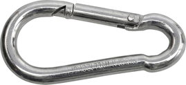SWG 680 154 851 80 Tűzoltó karabiner horganyzott acél (H x Sz) 50 mm x 5 mm